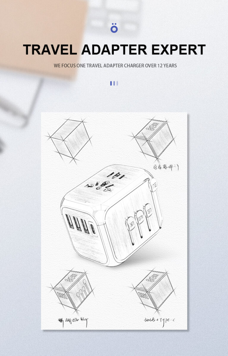 Universal Travel Adapter 6 1